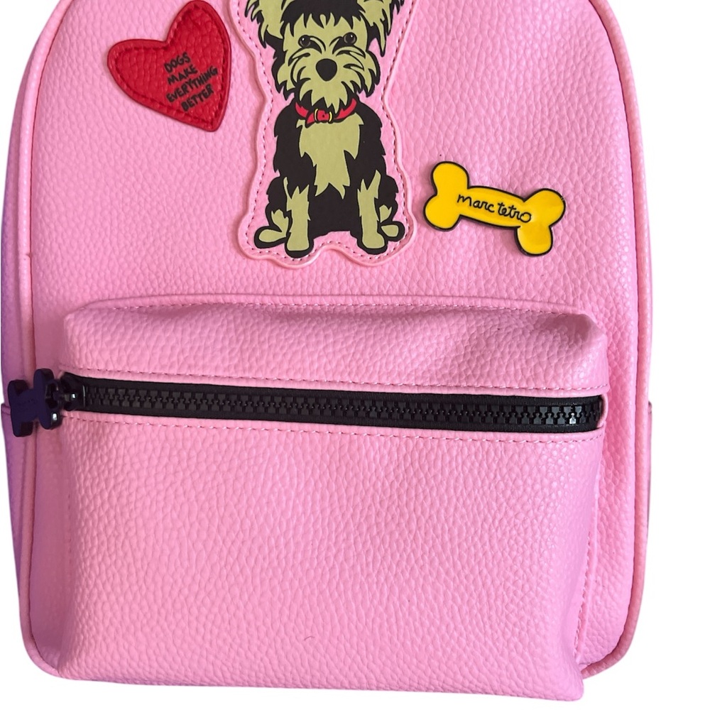 Marc Tetro Pink Yorkie Backpack and Wallet Set.NIB - Picture 2 of 7